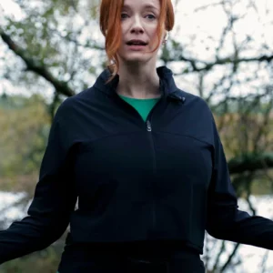 Small Town, Big Story Christina Hendricks Black Jacket