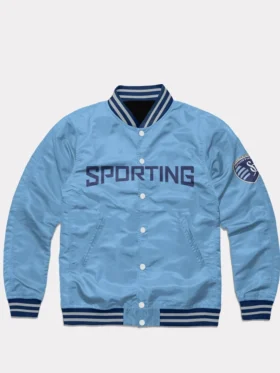 Sporting KC Bomber Full Snap Jacket