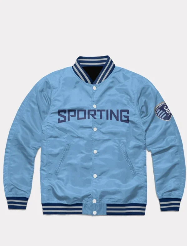 Sporting KC Bomber Full Snap Jacket