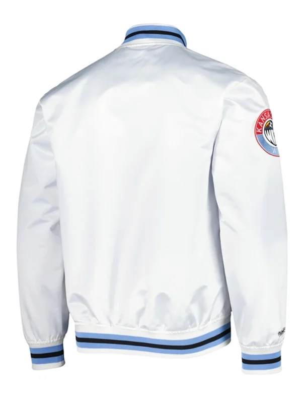 Sporting Kansas City White Bomber Jacket Back