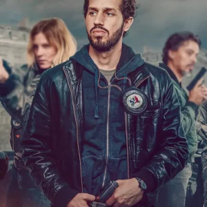 Squad 36 Victor Belmondo Black Leather Jacket Back