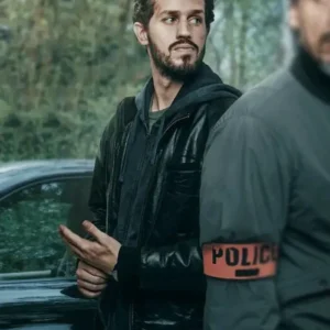 Squad 36 Victor Belmondo Black Leather Jacket