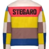 Stegaro Multicolor Leather Jacket Back