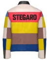 Stegaro Multicolor Leather Jacket Back