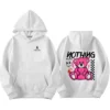 Stegaro Pink Bear Hoodie Front