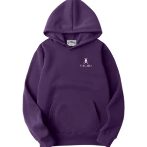 Stegaro Power Quotes Purple Hoodie Front