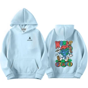 Stegaro World Peace Hoodie Front