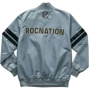 Super Bowl NFL 2025 Grey Varsity Jacket
