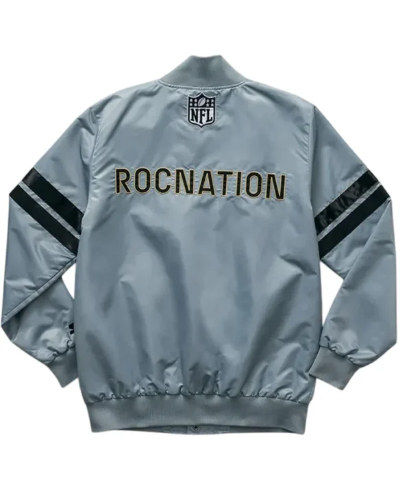 Super Bowl NFL 2025 Grey Varsity Jacket