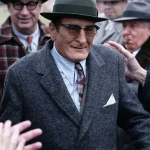 The Alto Knights 2025 Robert De Niro Grey Trench Coat Front