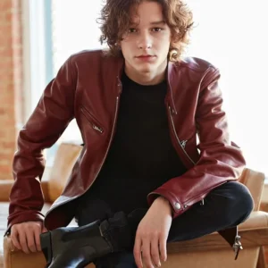 The Black Phone 2 2025 Mason Thames Red Leather Jacket Side