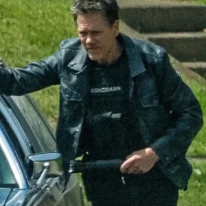The Bondsman 2025 Kevin Bacon Black Jacket Side