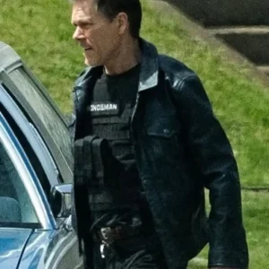 The Bondsman 2025 Kevin Bacon Black Jacket