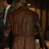 The Brutalist Jonathan Hyde Brown Leather Jacket