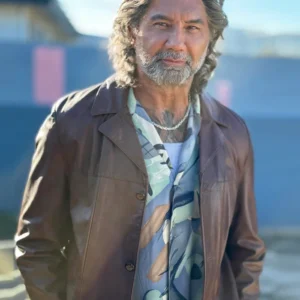 The Last Showgirl Dave Bautista Brown Coat