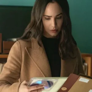 The Life List 2025 Sofia Carson Brown Wool Coat