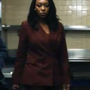 The Night Agent S02 Amanda Warren Maroon Blazer
