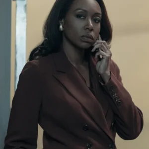 The Night Agent S02 Amanda Warren Maroon Blazer Front