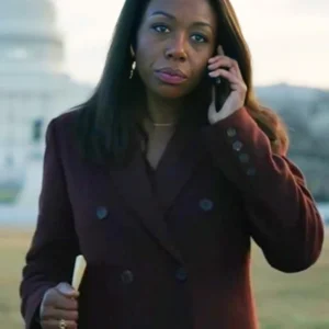 The Night Agent S02 Amanda Warren Maroon Blazer 2