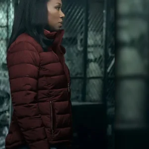 The Night Agent S02 Amanda Warren Puffer Jacket Side