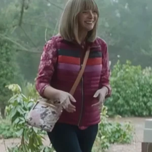 The Parenting 2025 Lisa Kudrow Puffer Vest Front