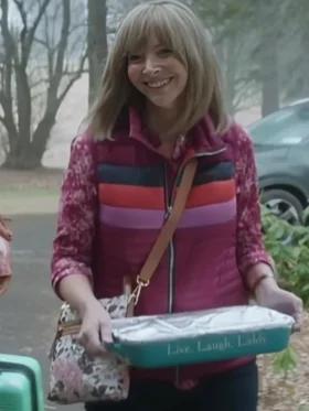 The Parenting 2025 Lisa Kudrow Puffer Vest Back