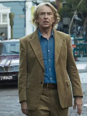 The Penguin Lessons 2025 Steve Coogan Brown Blazer Side