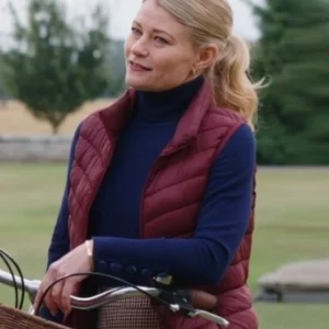 The Reluctant Royal 2025 Emilie de Ravin Red Vest Side