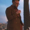 The Studio S01 Seth Rogen Brown Coat Front