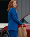 The Wish Swap 2025 Emily Tennant Blue Suit Front