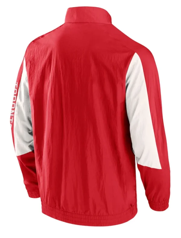 Toronto FC Red Zipper Bomber Jacket Back