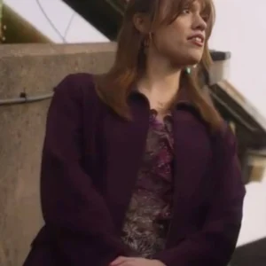 Toxic Town S01 Aimee Lou Wood Purple Jacket