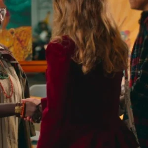 Tuiskoms S01 Jane de Wet Red Velvet Blazer