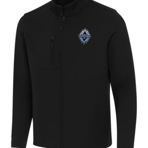 Vancouver Whitecaps FC Black Zipper Bomber Jacket