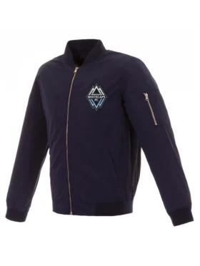 Vancouver Whitecaps FC Navy Blue Bomber Jacket
