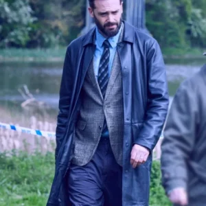 Vera S14 Joe Ashworth Black Leather Coat Side