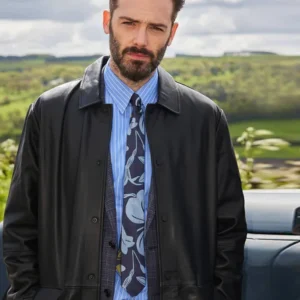 Vera S14 Joe Ashworth Black Leather Coat