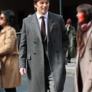 Verity 2025 Josh Hartnett Grey Wool Coat