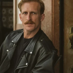 When No One Sees Us S01 Austin Amelio Black Leather Jacket