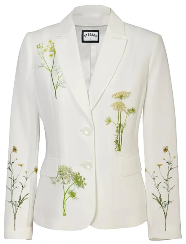 White Bloom Stegaro Blazer