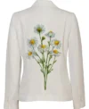 White Bloom Stegaro Blazer Back