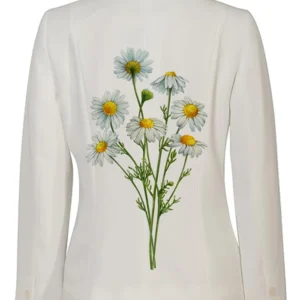 White Bloom Stegaro Blazer Back