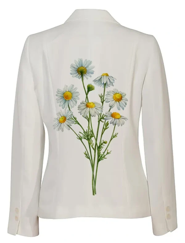 White Bloom Stegaro Blazer Back