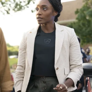 Will Trent S03 Faith Mitchell White Blazer Side