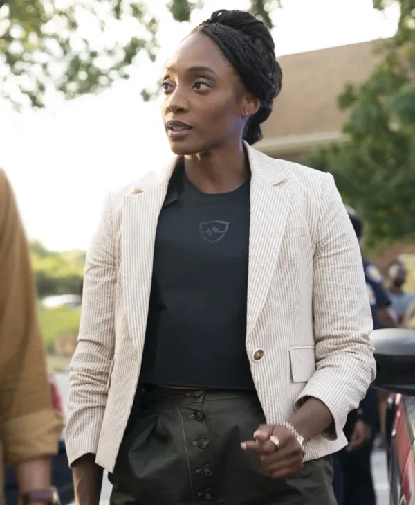 Will Trent S03 Faith Mitchell White Blazer Side