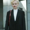 Wolf Man 2025 Julia Garner Black Blazer Front