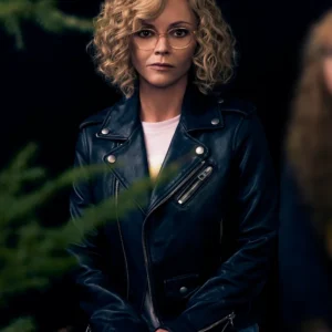 Yellowjackets S03 Misty Black Leather Jacket Side