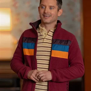 Yellowjackets S03 Walter Maroon Striped Jacket Side