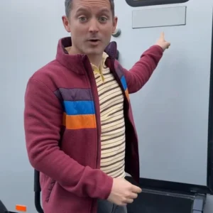 Yellowjackets S03 Walter Maroon Striped Jacket