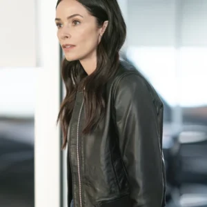 9-1-1 S08 Abigail Spencer Bomber Leather Jacket